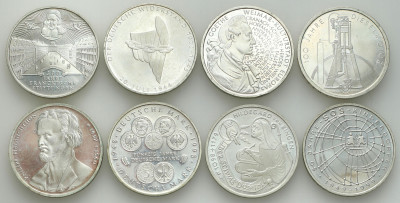 Niemcy. 10 marek 1994-1999, SREBRO – 8 szt