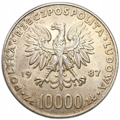 PRL. 10.000 złotych 1987 Jan Paweł II – SREBRO