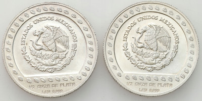 Meksyk. 50 peso 1992, 2 szt – UNCJA SREBRA
