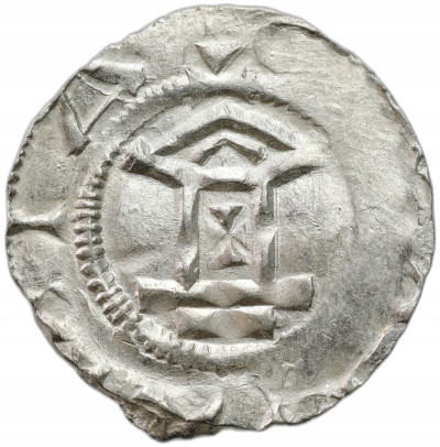 Niemcy, Frankonia – Moguncja. Otto III (983–1002). Denar – ŁADNY