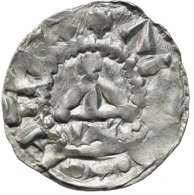 Niemcy, Szwabia – Strasburg. Otto III (983–1002). Denar – PIĘKNY