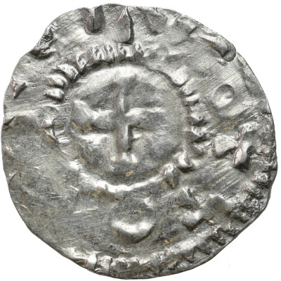 Niemcy, Szwabia – Strasburg. Otto III (983–1002). Denar – PIĘKNY