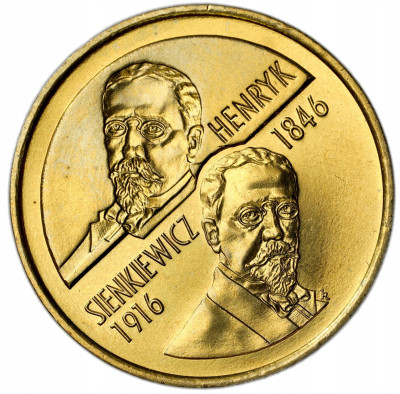 2 złote 1996 Henryk Sienkiewicz – RZADSZE