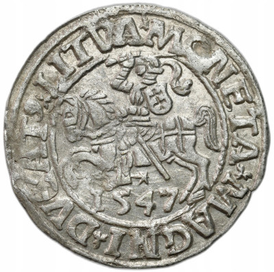 Zygmunt II August. Półgrosz 1547, Wilno - ŁADNY
