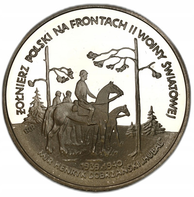 100.000 złotych 1991 Hubal – SREBRO