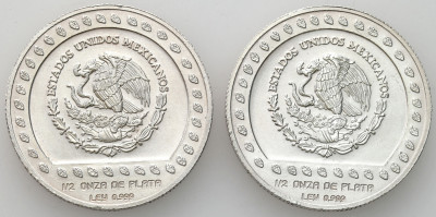 Meksyk. 50 peso 1992, 2 szt – UNCJA SREBRA