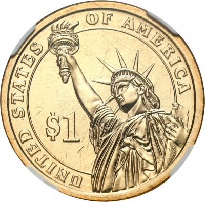 USA. 1 dolar 2007 James Madison, NGC MS65 – WSPANIAŁE