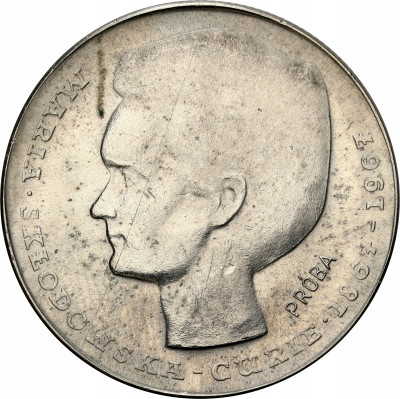 PRL. PRÓBA Nikiel 10 złotych 1967 Maria Skłodowska-Curie