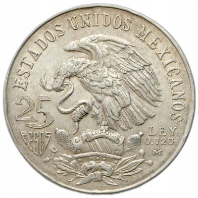 Meksyk. 25 peso 1968 Igrzyska XIX Olimpiady – SREBRO