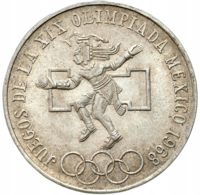 Meksyk. 25 peso 1968 Igrzyska XIX Olimpiady – SREBRO