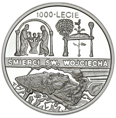 10 złotych 1997 Śmierć św. Wojciecha – SREBRO