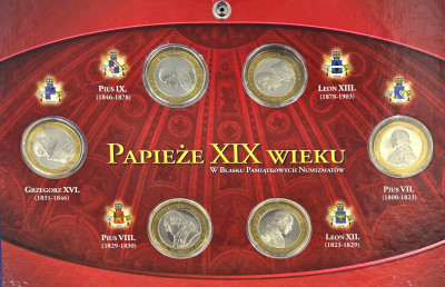 Kolekcja – Papieże XIX wieku – zestaw 6 medali