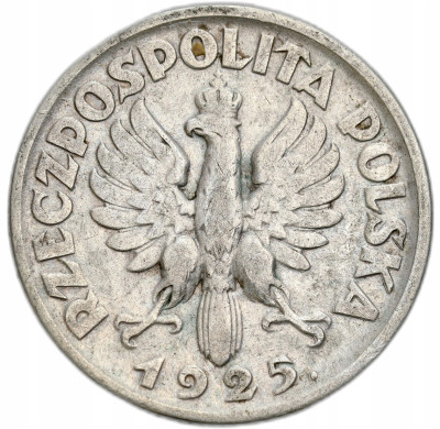II RP. 1 złoty 1925, Londyn, kropka po dacie