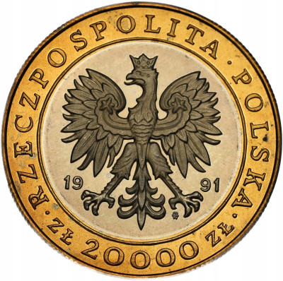 20.000 złotych 1991, 225 lat Mennicy - PIĘKNE