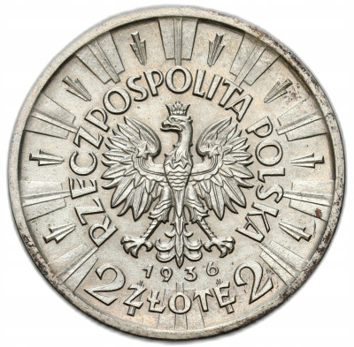 KOPIA 2 złote 1936 Piłsudski – SREBRO