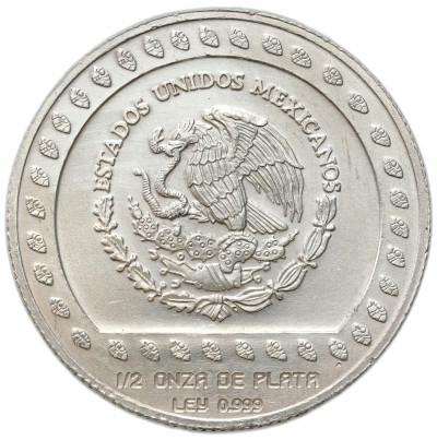 Meksyk. 50 peso 1992 – 1/2 UNCJI SREBRA