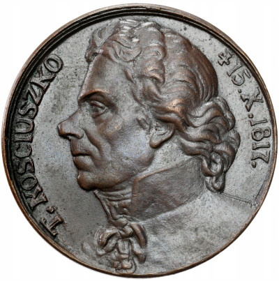 Medal Tadeusz Kościuszko - 100 rocznica śmierci 1917, brąz