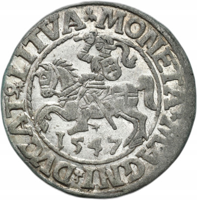 Zygmunt II August. Półgrosz 1547, Wilno – ŁADNY