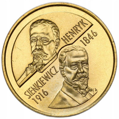 2 złote 1996 Henryk Sienkiewicz – RZADSZE