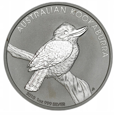 Australia. 1 dolar 2010, Kookaburra – UNCJA SREBRA