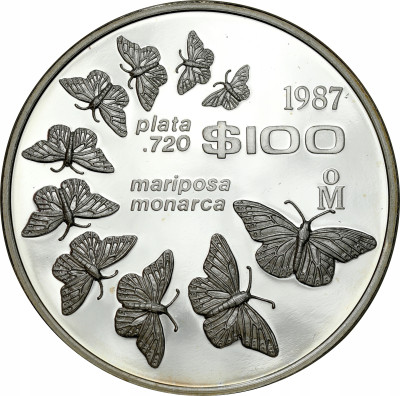 Meksyk. 100 peso 1987