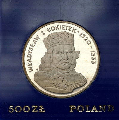 500 złotych 1986 Łokietek - SREBRO
