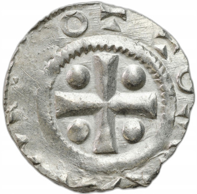 Niemcy, Frankonia – Moguncja. Otto III (983–1002). Denar – ŁADNY