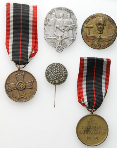 Niemcy. Medale i przypinki – 5 szt