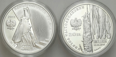 20 złotych 2011, Jan Paweł II, Smoleńsk, SREBRO – 2 szt