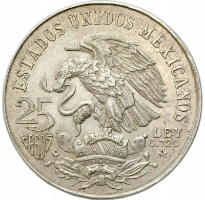 Meksyk. 25 peso 1968 Igrzyska XIX Olimpiady – SREBRO