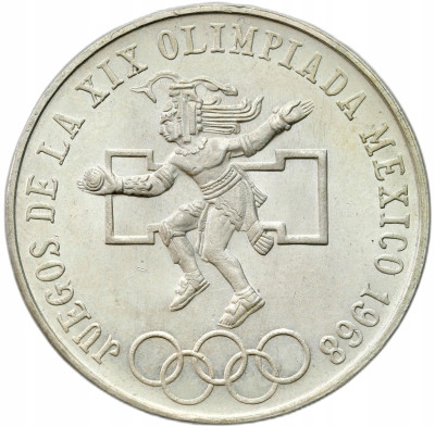 Meksyk. 25 peso 1967 Igrzyska XIX Olimpiady – SREBRO