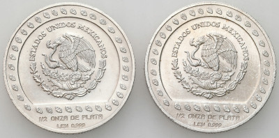 Meksyk. 50 peso 1992, 2 szt – UNCJA SREBRA