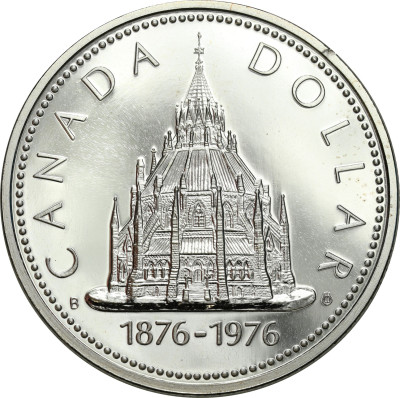 Kanada. 1 dolar 1976 Biblioteka Parlamentu – SREBRO
