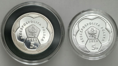 5 złotych 2011 i 2016, SREBRO – 2 szt