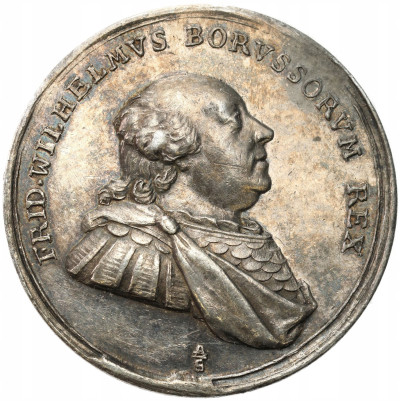 Niemcy Prusy. Medal 1793 (II rozbiór Polski), srebro - RZADKI