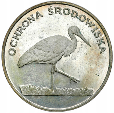 PRL. 100 złotych 1982 Bocian – SREBRO