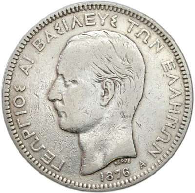 Grecja. 5 drachm 1876 – SREBRO