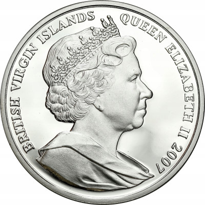 Brytyjskie Wyspy Dziewicze. 10 dolarów 2007 – SREBRO