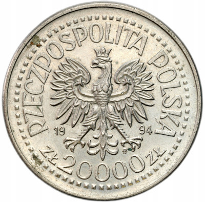 20.000 złotych 1994 Zygmunt I Stary – popiersie