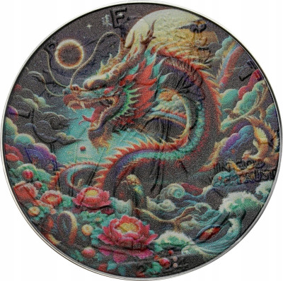 USA. 1 dolar 2024, Dragon of Magic. RZADKIE – UNCJA SREBRA