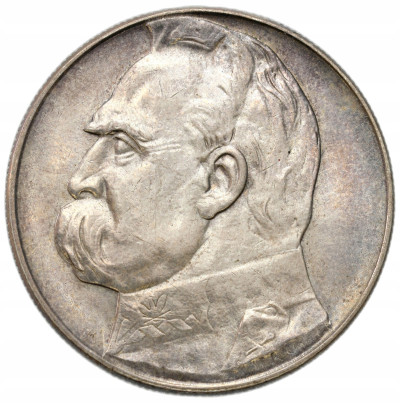 II RP. 10 złotych 1939 Piłsudski – SREBRO