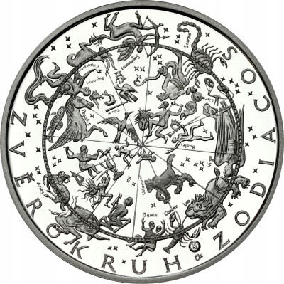 Medal znaki zodiaku – koziorożec, SREBRO