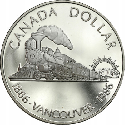 Kanada 1 dolar 1986 Pacific Express - SREBRO