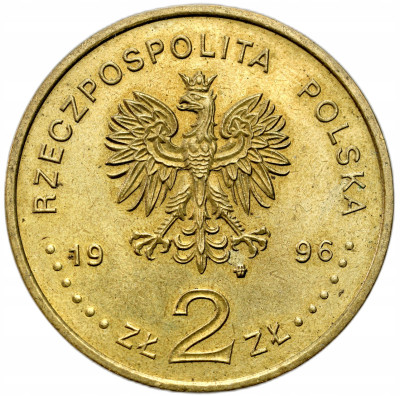 III RP. 2 złote 1996 Zygmunt II August – NAJRZADSZE