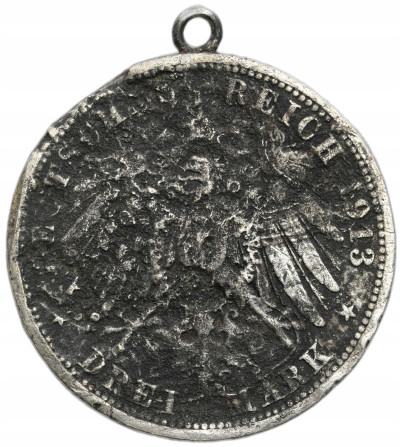 Niemcy, Prusy. 3 marki 1913 A, Berlin – ZAWIESZKA