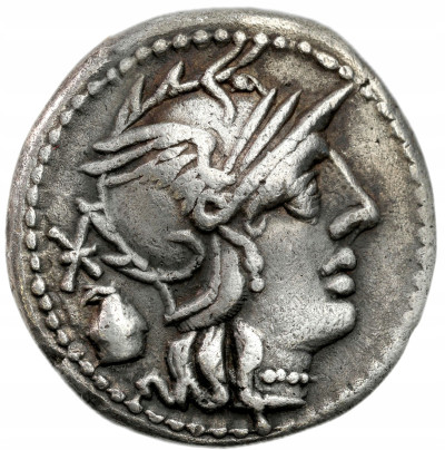 Republika Rzymska, C. Cassius Longinus (126 p.n.e). Denar 126 p.n.e., Rzym