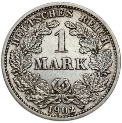 Niemcy - 1 marka 1902 D – SREBRO