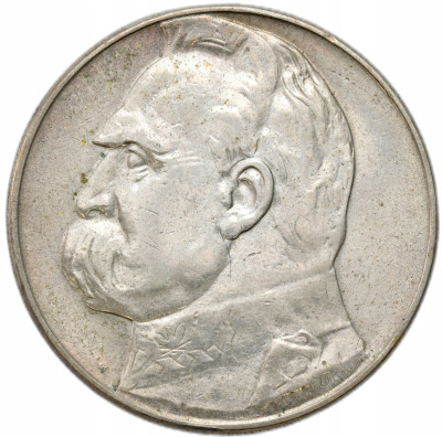 II RP. 10 złotych 1937 Piłsudski – SREBRO