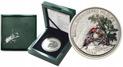 Fidżi. 10 dolarów 2014 Jelonek Rogacz – 2 UNCJE SREBRA