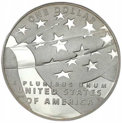 USA - 1 dolar 2012 200-lecie hymnu USA – SREBRO